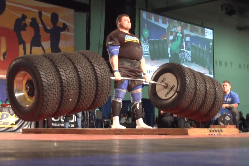 Zydrunas Savickas, one of the largest strongman competitors