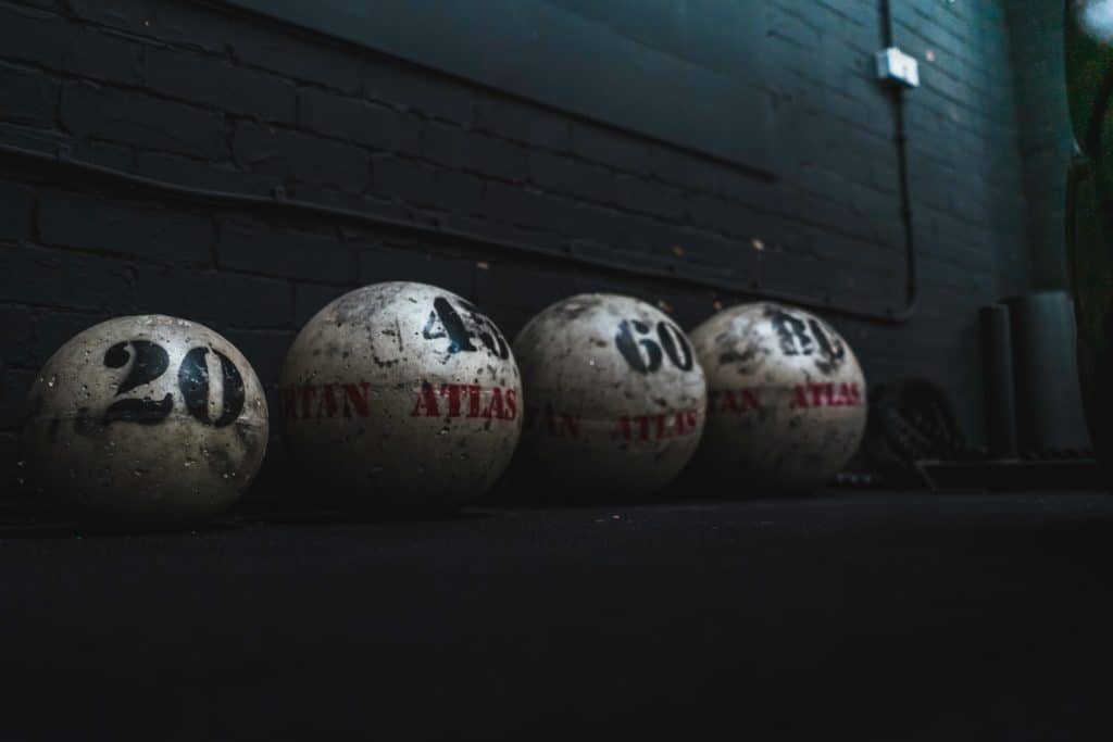 The Atlas Stones, a common strongman event